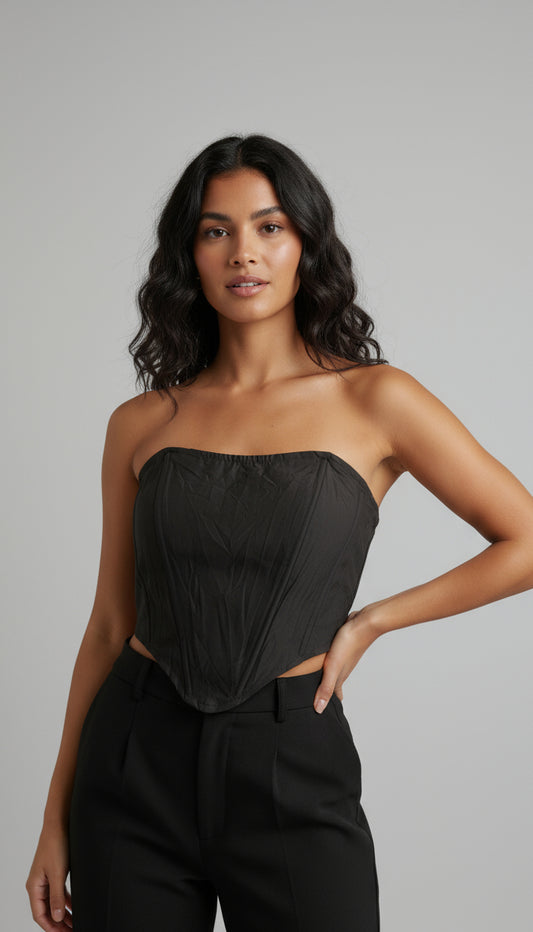 Pretty Little Thing Black Corset