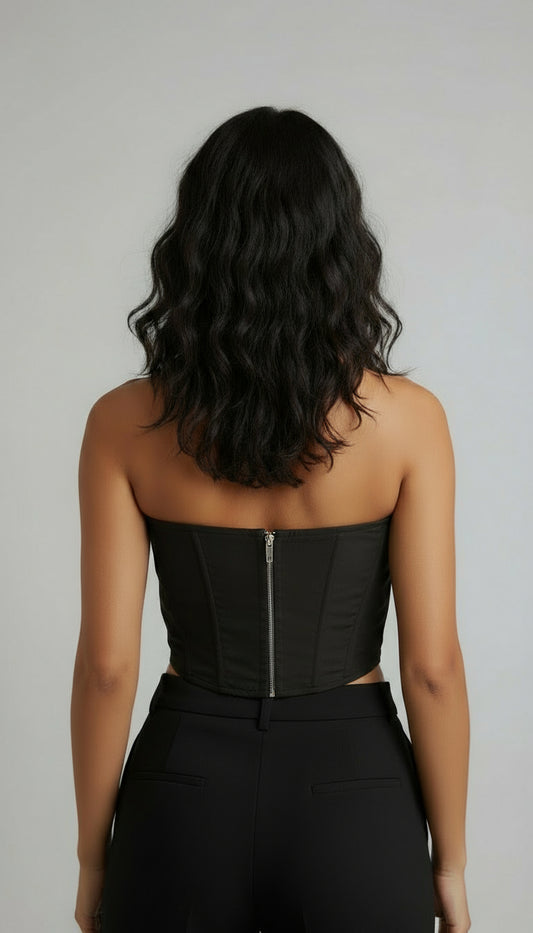 Pretty Little Thing Black Corset