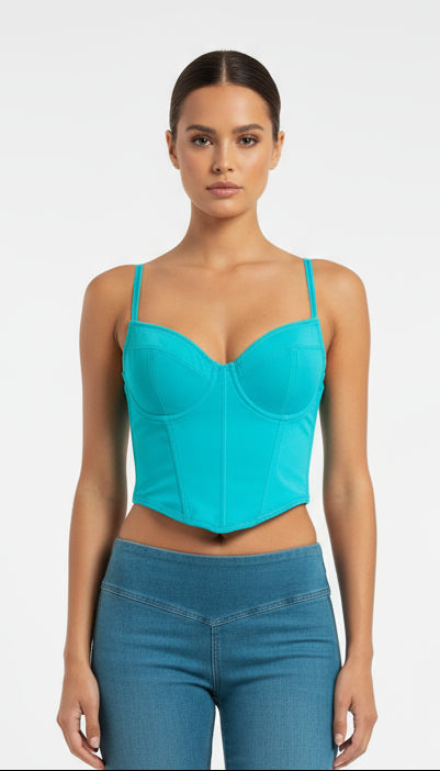 Blue Bustier Corset
