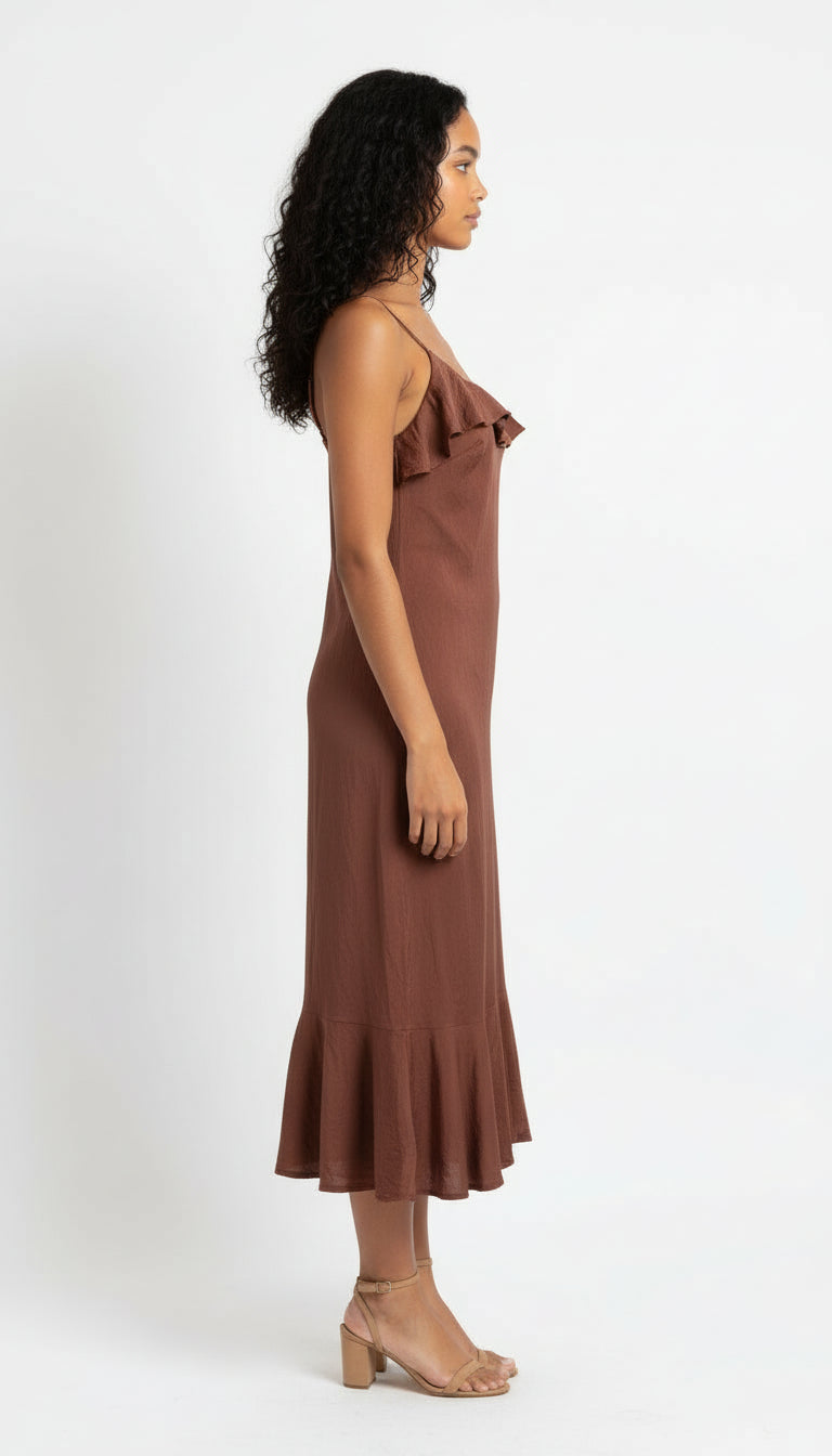 Brown Slip Dress