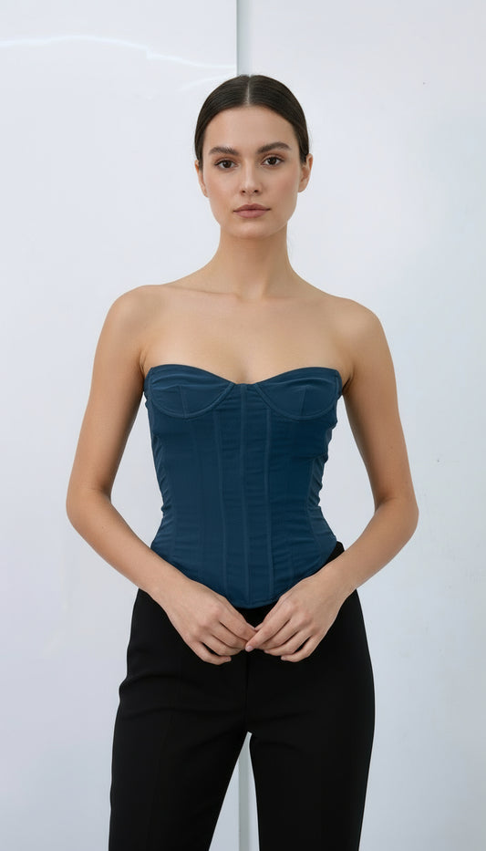 Tube Denim Corset