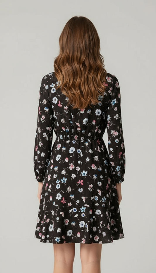 Black Floral Dress