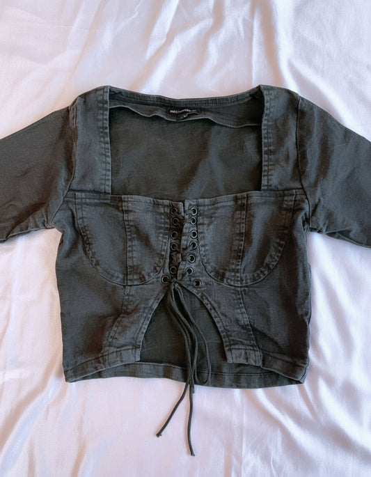 Pretty Little Thing Black Corset