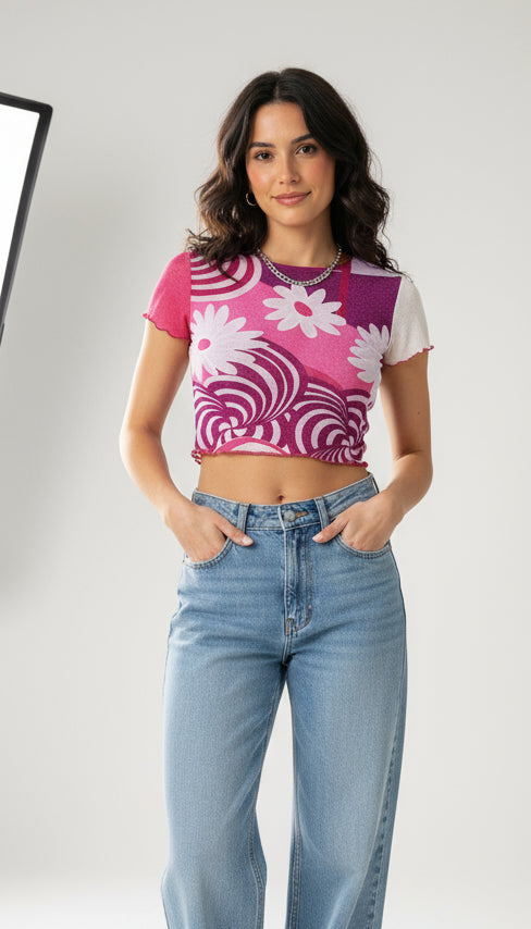 Pink Y2K Top