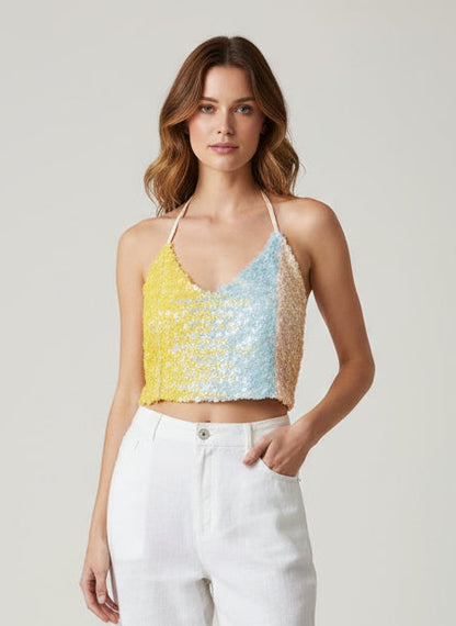 Ombré Sequin Top