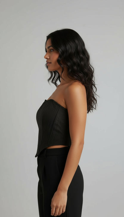 Pretty Little Thing Black Corset