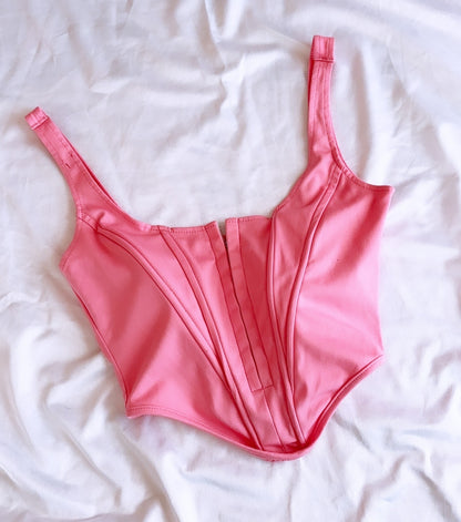 Pink Boned Corset