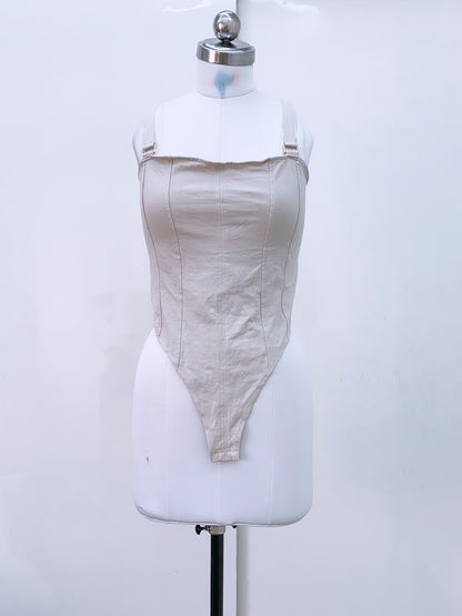 H&M Soft Denim Bodysuit