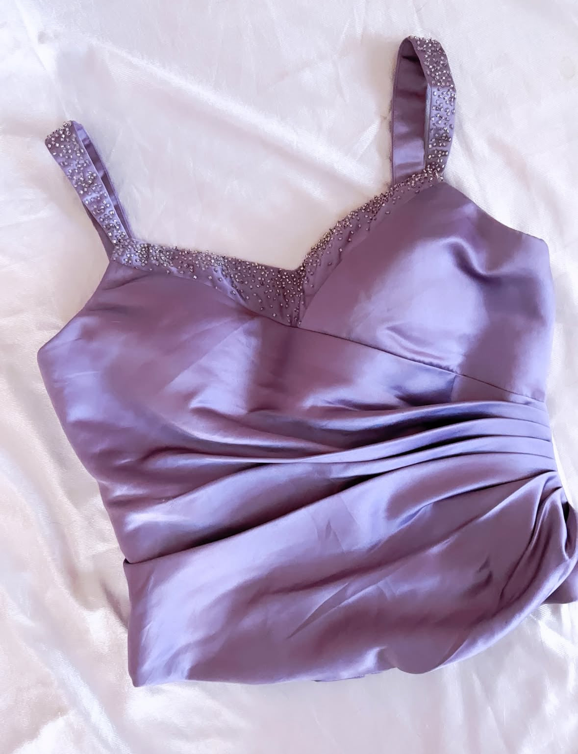 Lilac Satin Corset