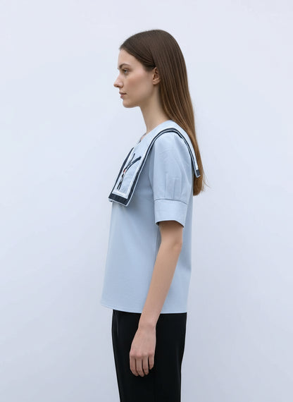Blue Kingfisher Korean Shirt