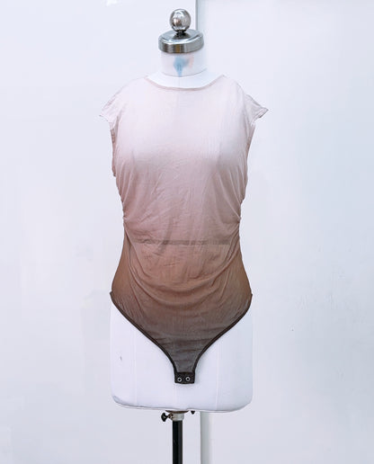 Brown Ombre Sheer Bodysuit