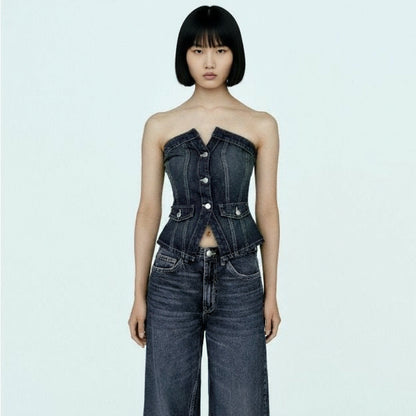 Zara Denim Corset