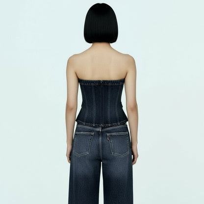 Denim Corset
