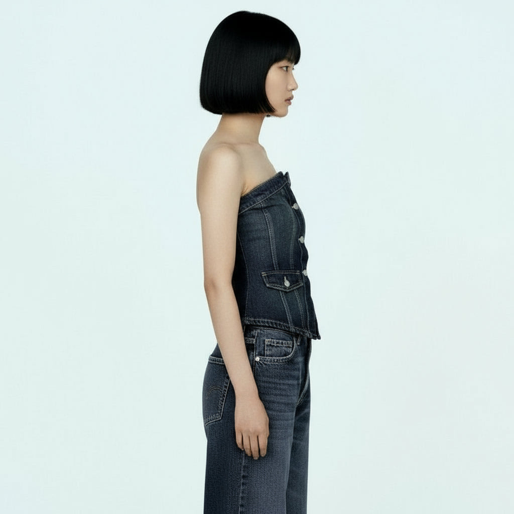 Denim Corset