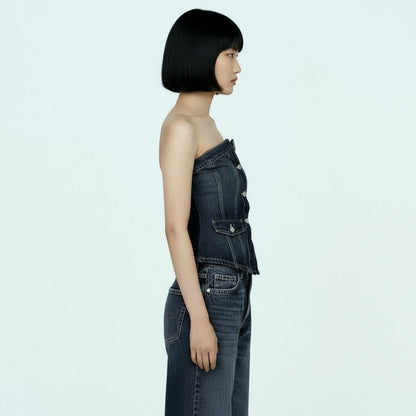 Denim Corset