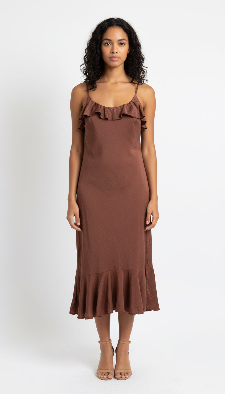 Brown Slip Dress