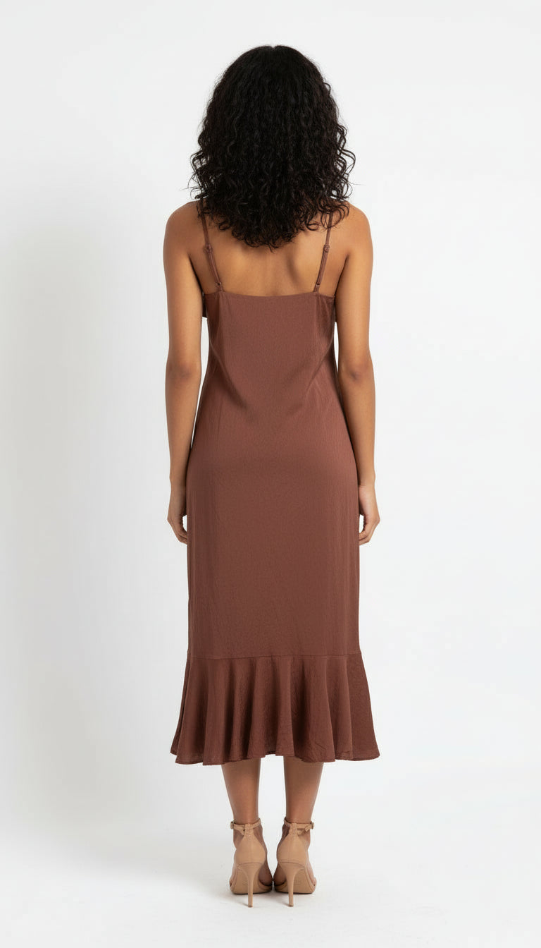 Brown Slip Dress