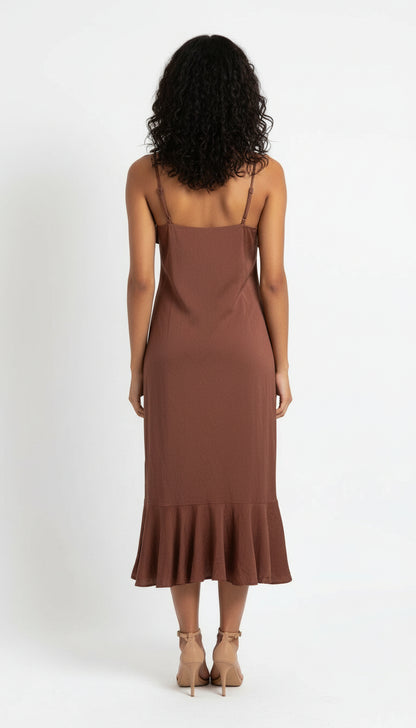 Brown Slip Dress