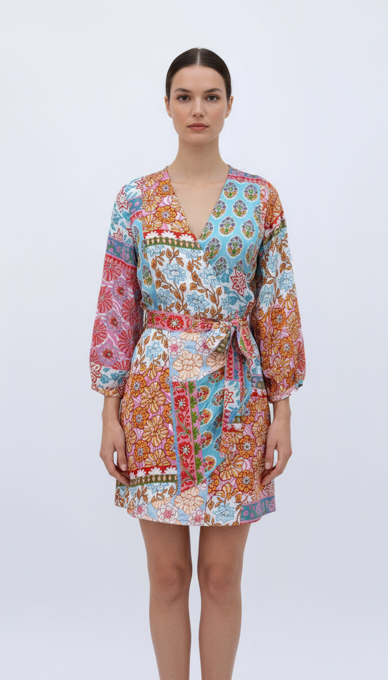 Zara Satin Scarf Dress