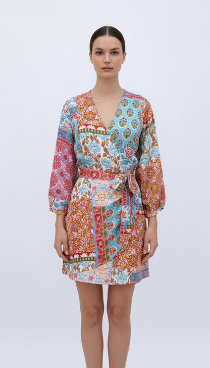 Zara Satin Scarf Dress