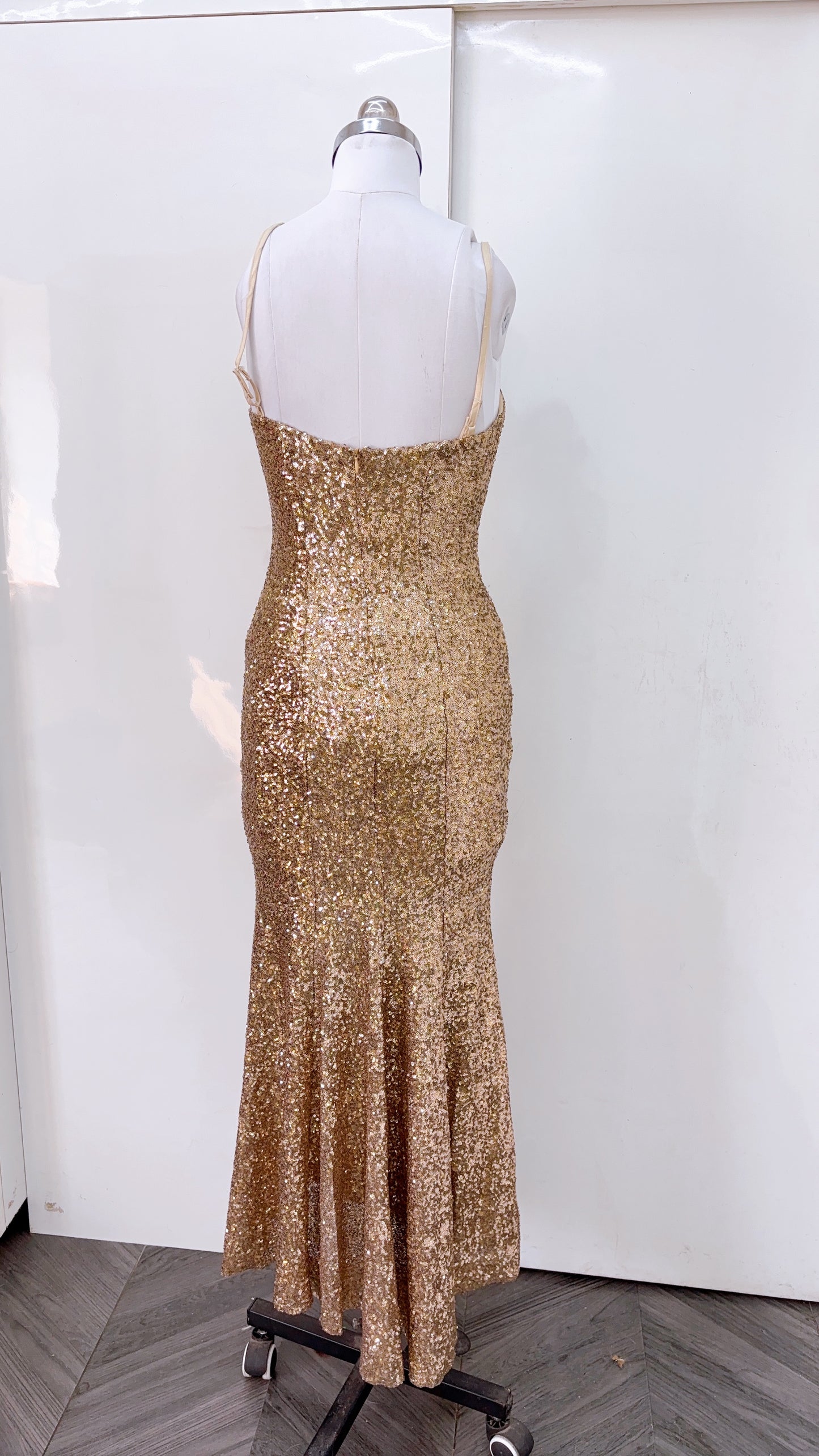 Golden Sequin Gown