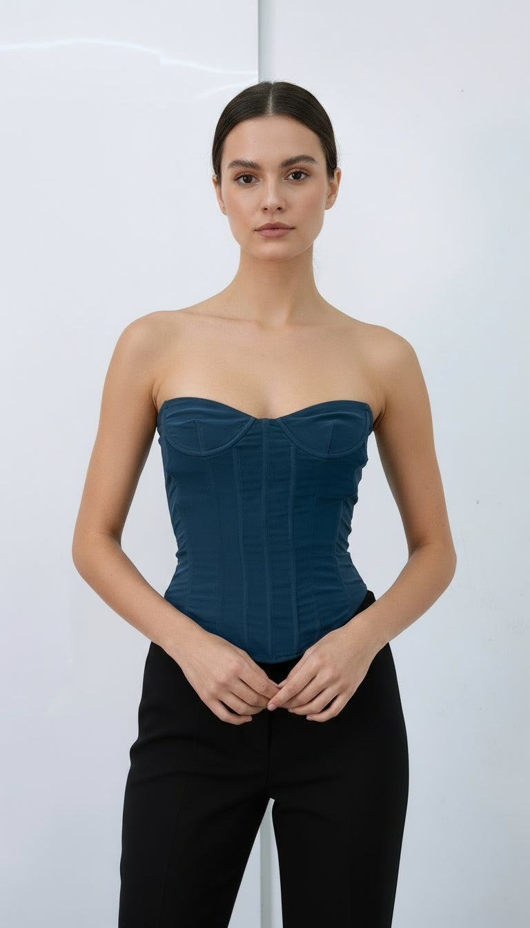 Tube Denim Corset