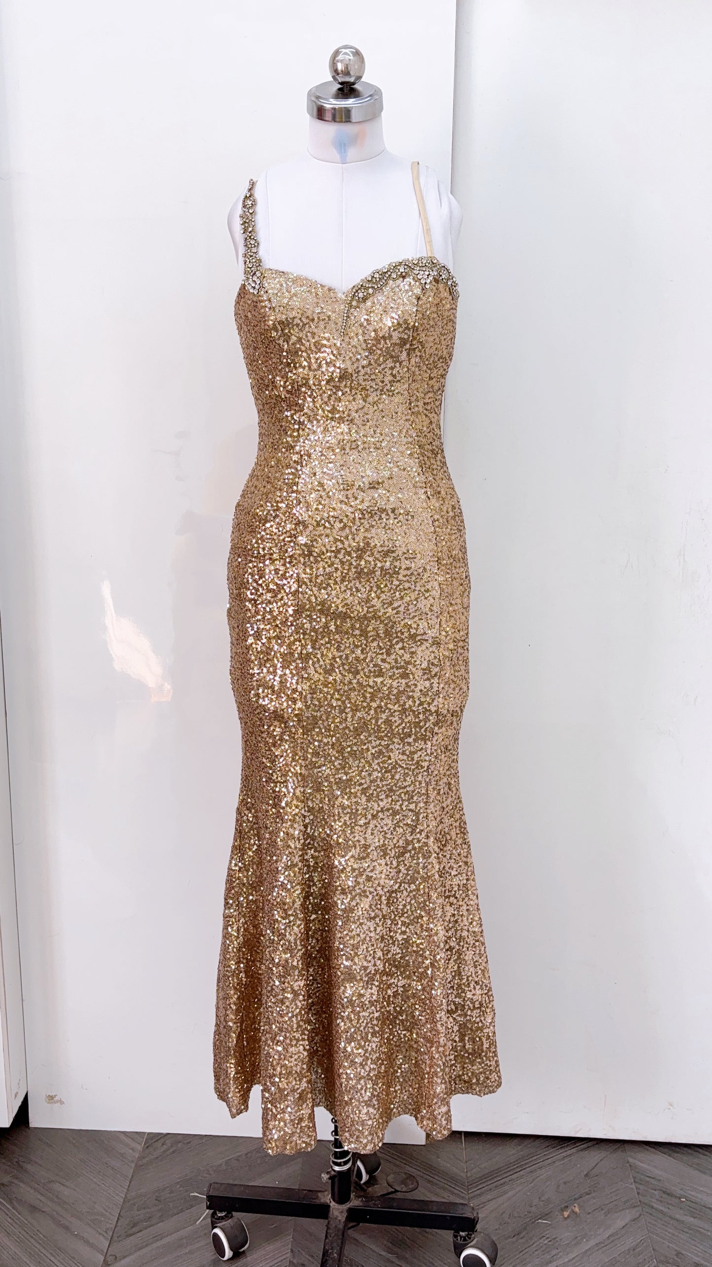 Golden Sequin Gown