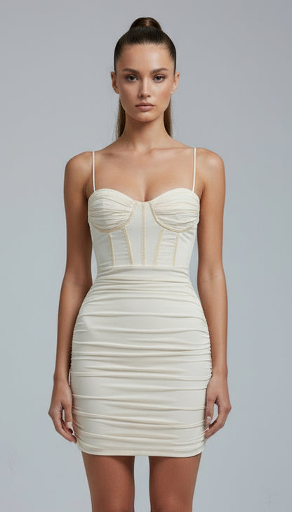 Cream Corset Dress