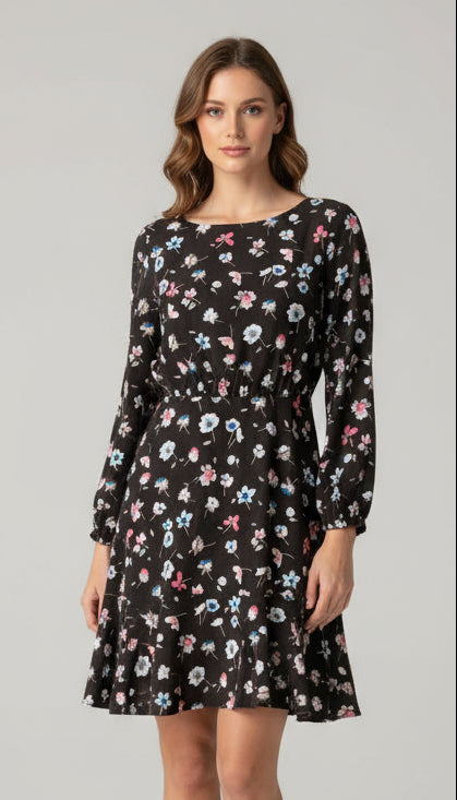 Black Floral Dress