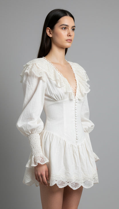 Zimmerman White Corset Dress