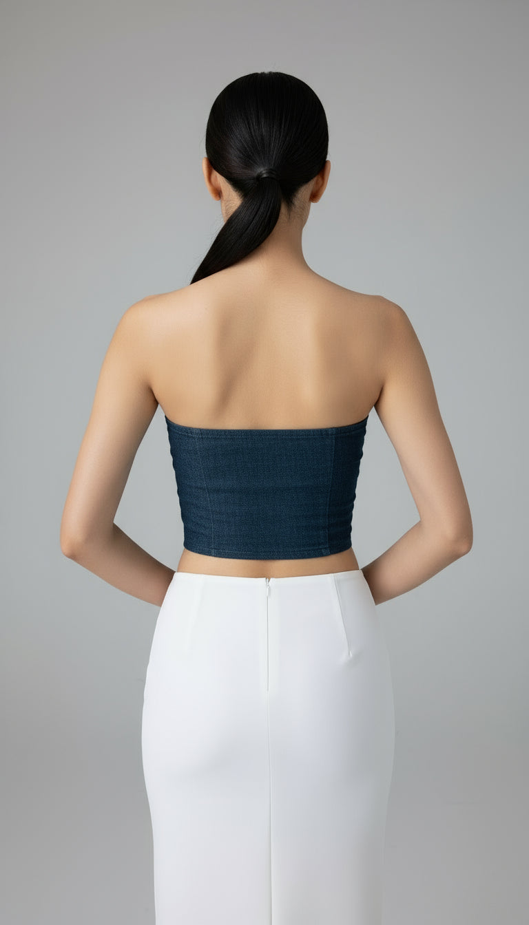Tube Denim Corset