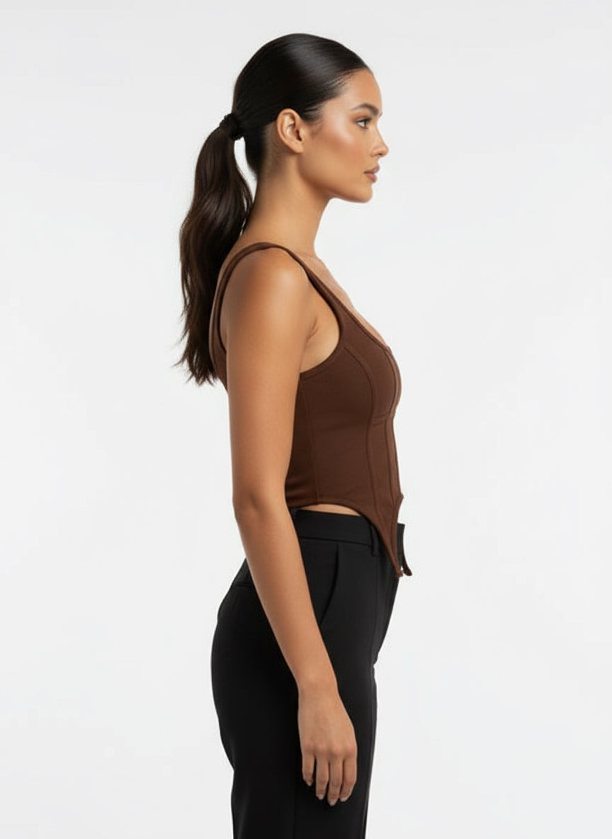 Brown Bandage Corset