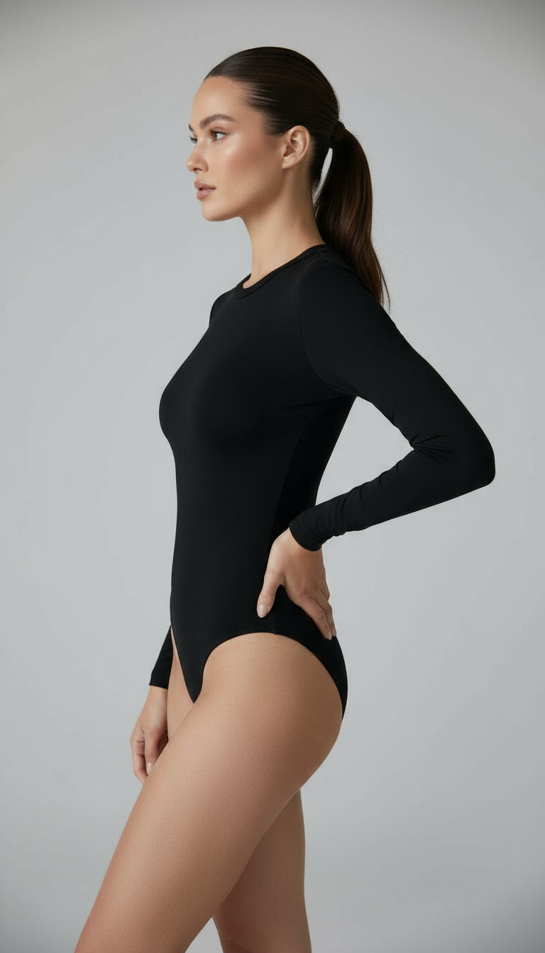 Black Full Sleeve Bodysuit