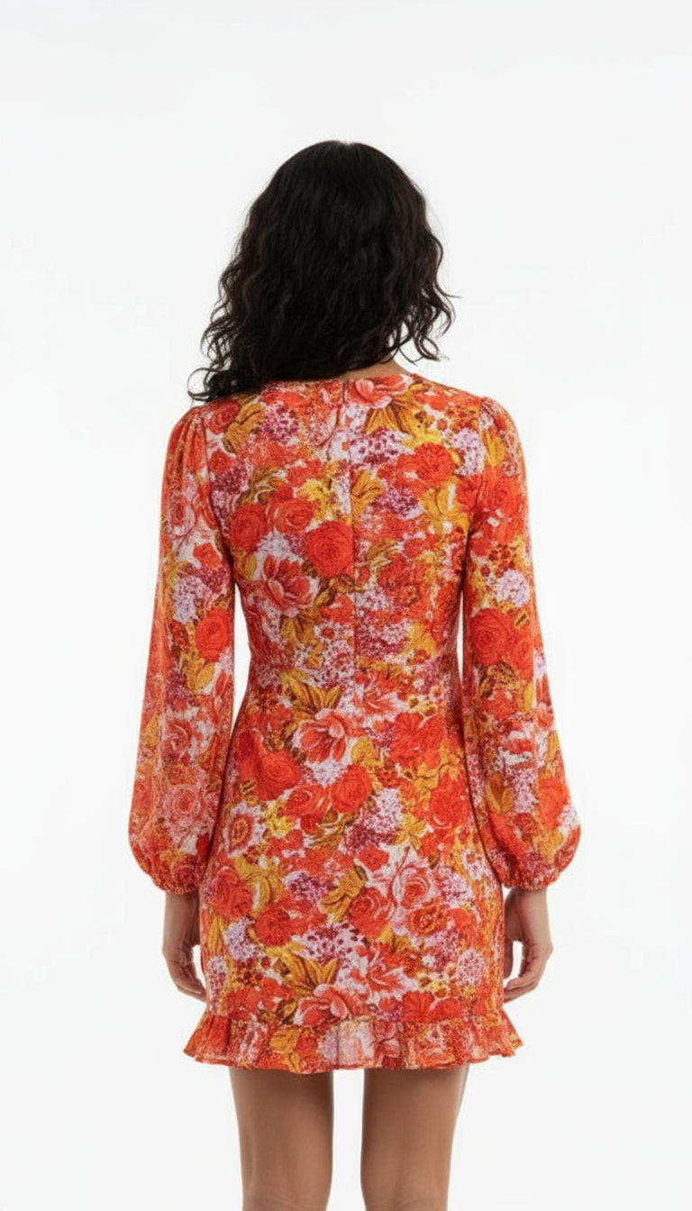 Floral Cut Out Dress