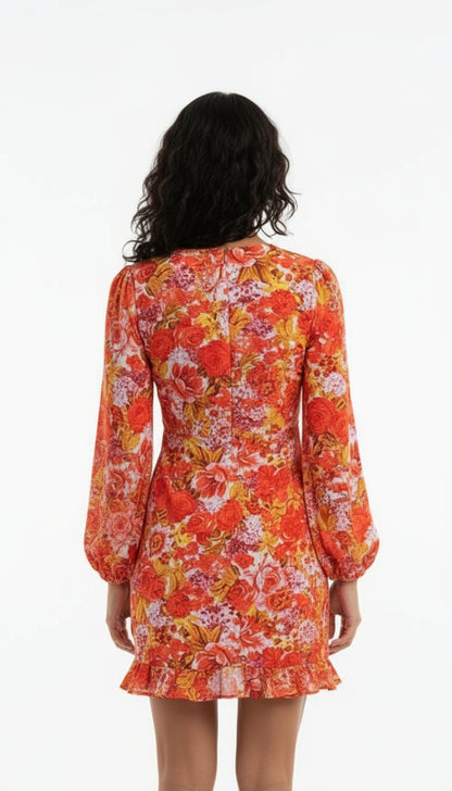 Floral Cut Out Dress