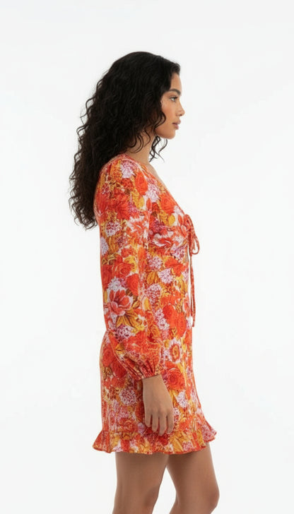 Floral Cut Out Dress