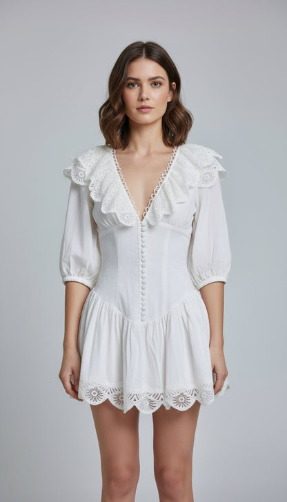 Zimmerman White Corset Dress