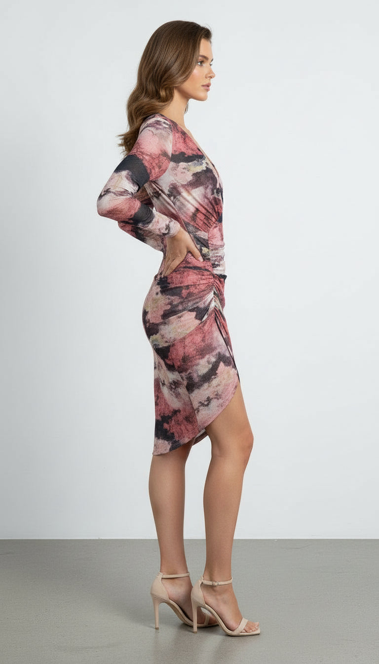 Drawstring Dress with Bodysuit