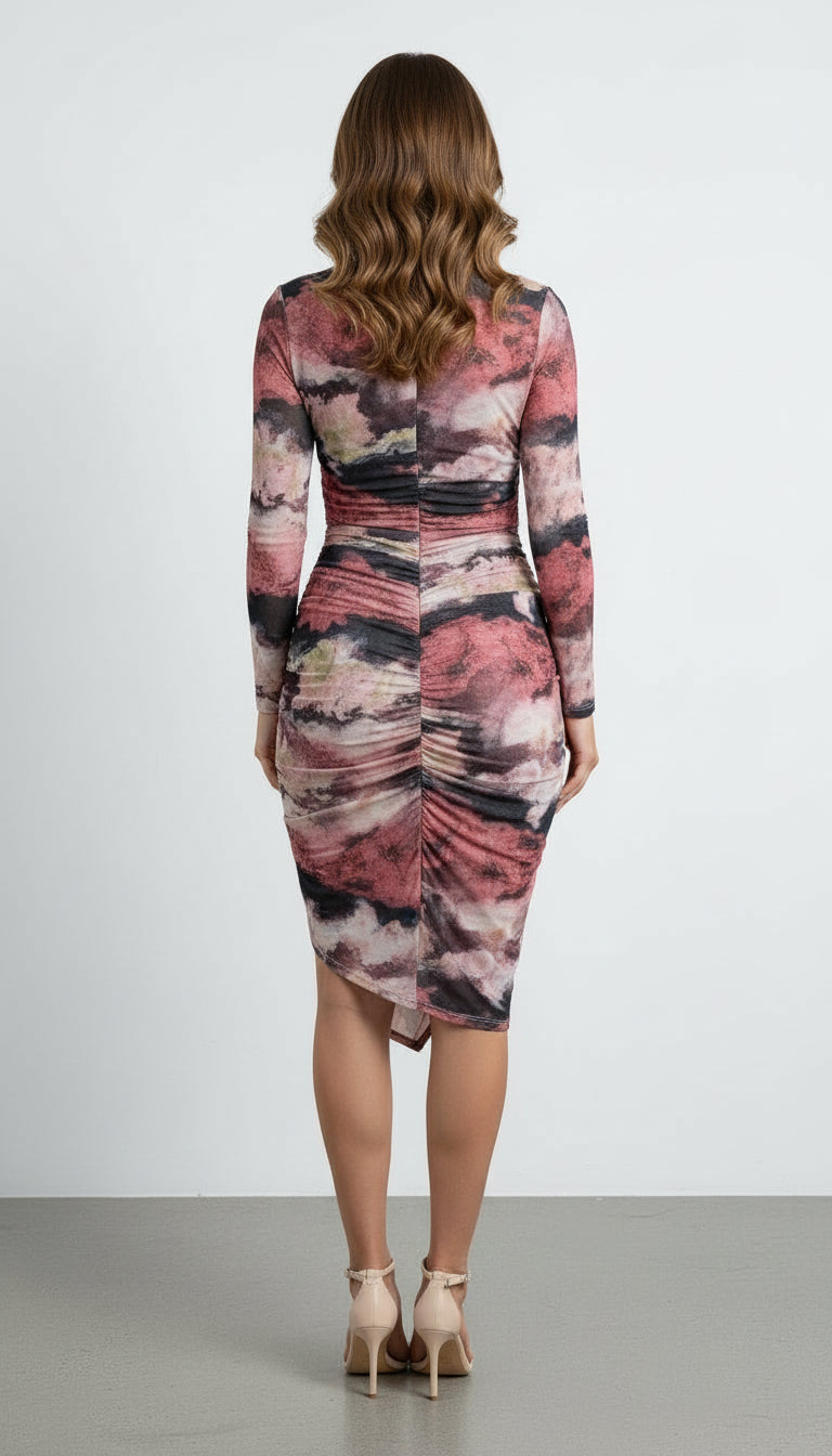 Drawstring Dress with Bodysuit