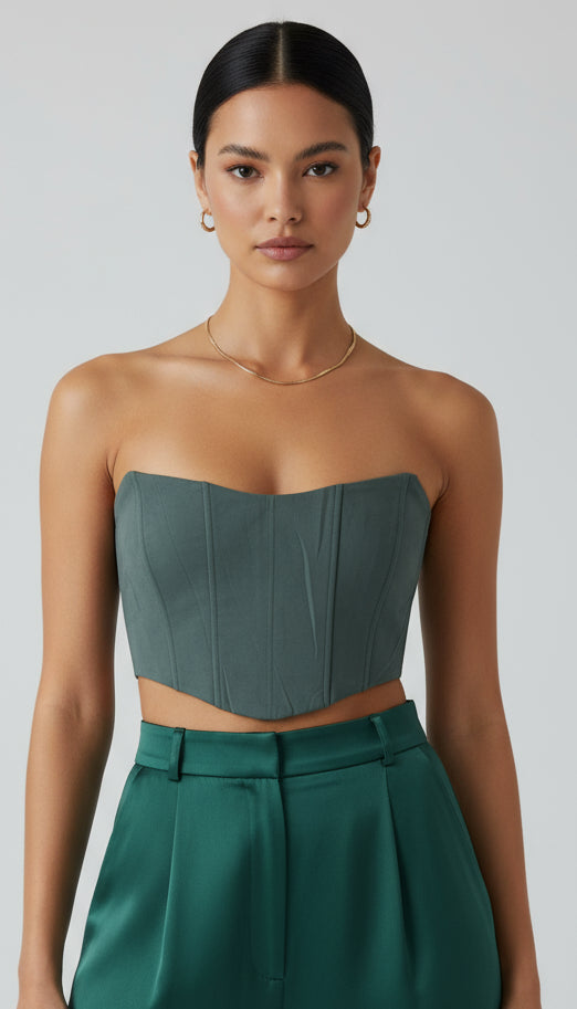 Pretty Little Thing Grey Corset