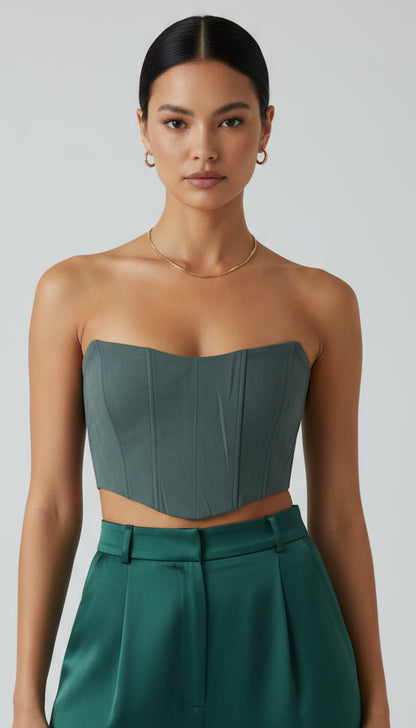 Pretty Little Thing Grey Corset