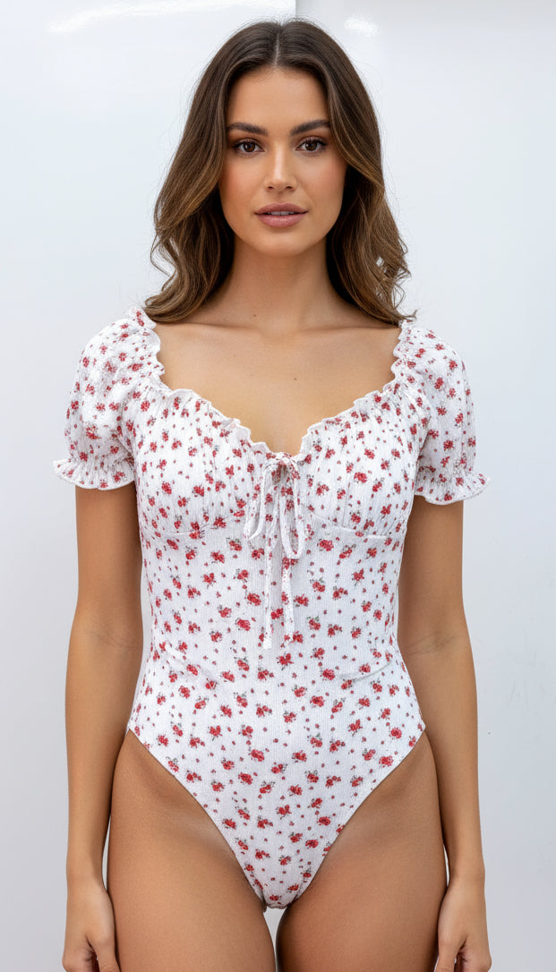Floral Frilled Bodysuit