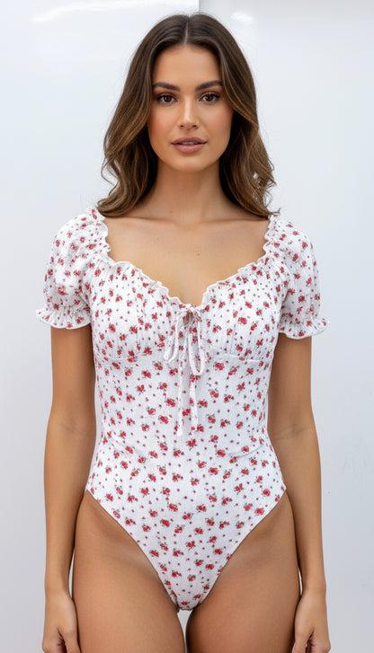 Floral Frilled Bodysuit