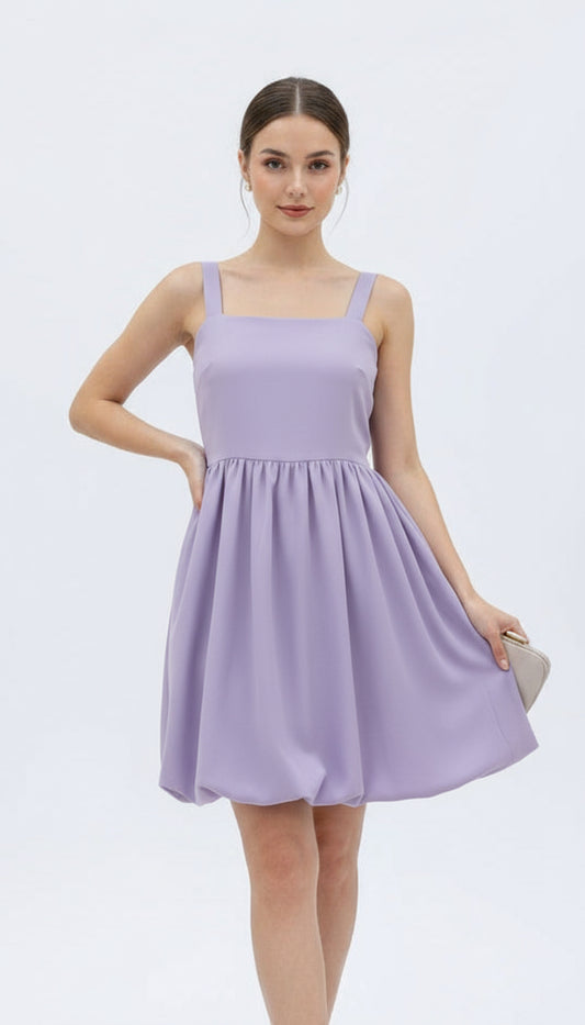 Lilac Balloon Dress