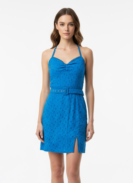 Blue Chikankari Dress