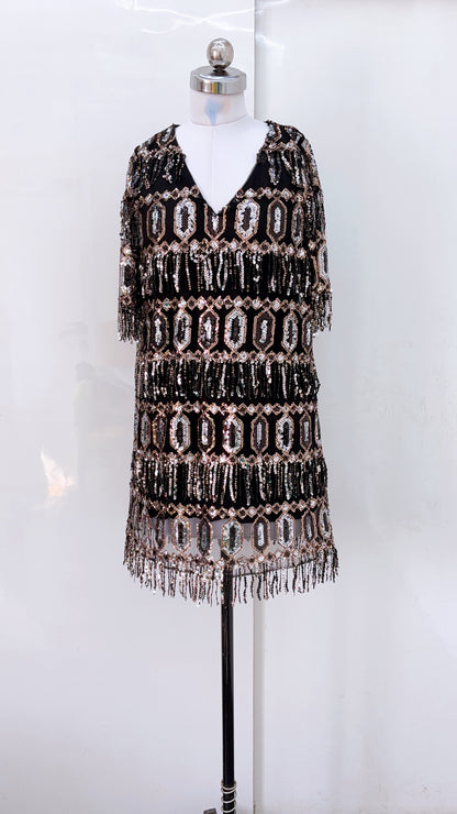 Zara Fringe Sequin Dress