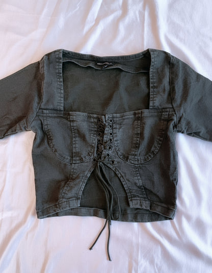 Pretty Little Thing Black Corset