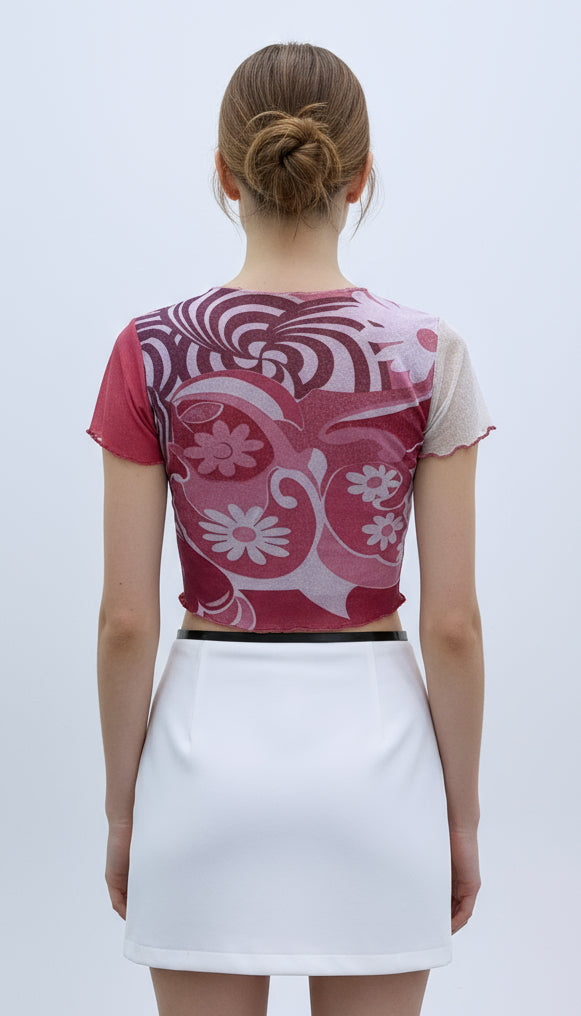 Pink Y2K Top