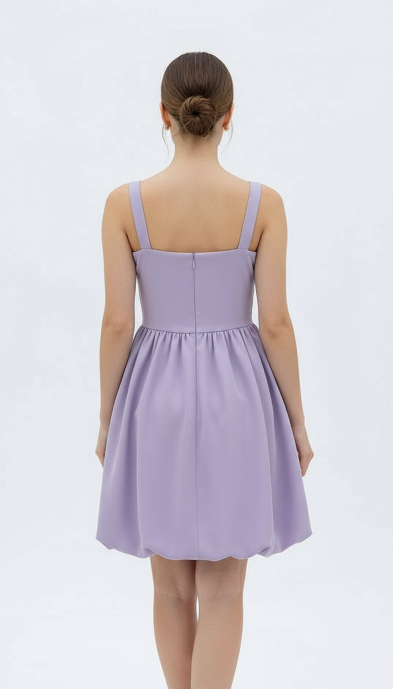 Lilac Balloon Dress