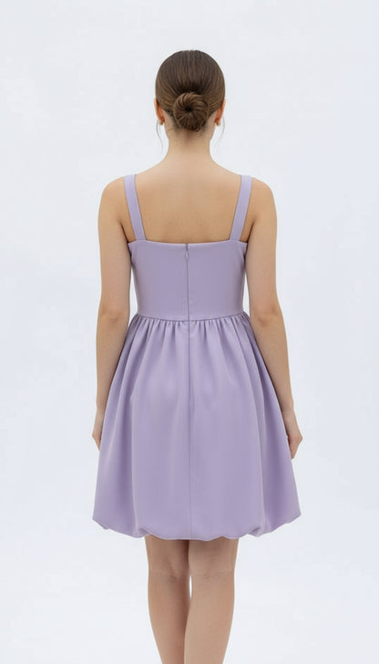 Lilac Balloon Dress